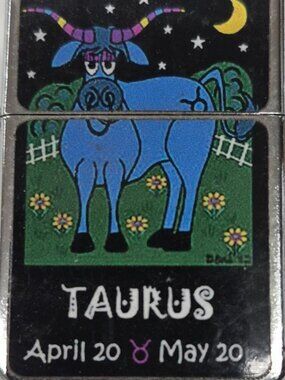 Sharp Astrology Taurus Case Lighter